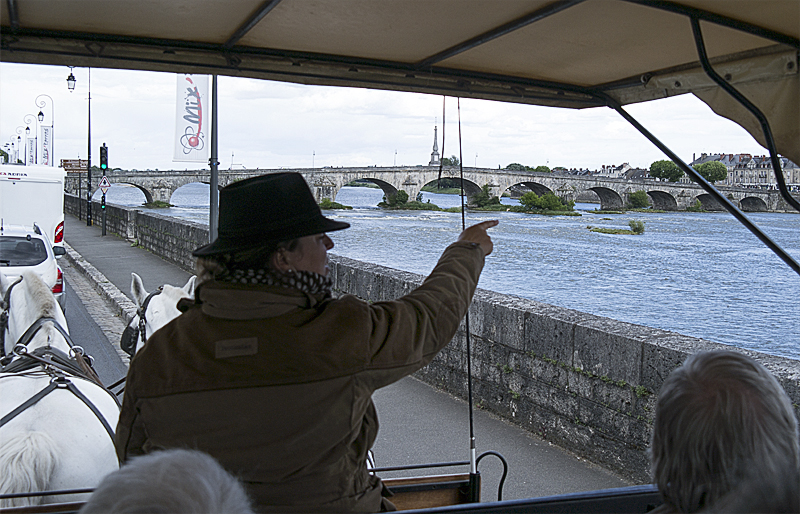 Tour Loire 05 - 201520150519_05195902 als Smartobjekt-1 Kopie.jpg - Unsere Kutscherin . Leider konnten wir den Erklärungen in der französischen Sprache  nicht folgen